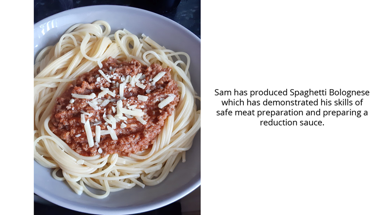 Spaghetti dish 