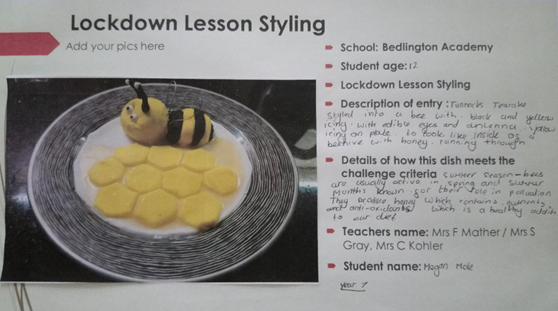 Virtual school cooking 