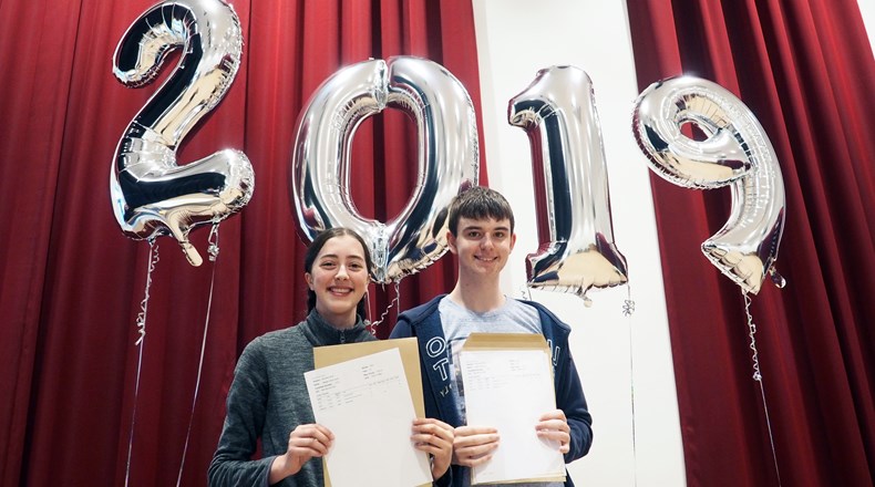 A level results day at Bedlington Academy 2019